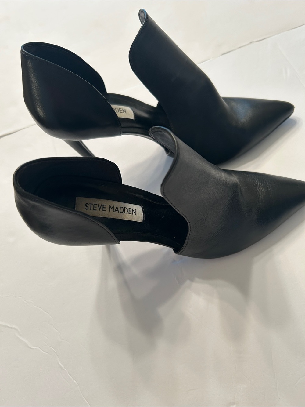 Steve Madden Black D'Orsay Pointed Toe Heels size 8.5